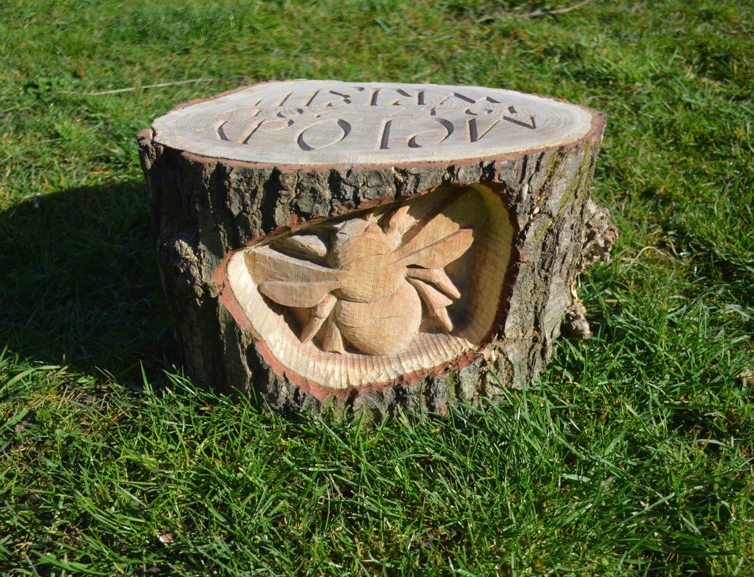 Wooden memorial markers for green or eco burials