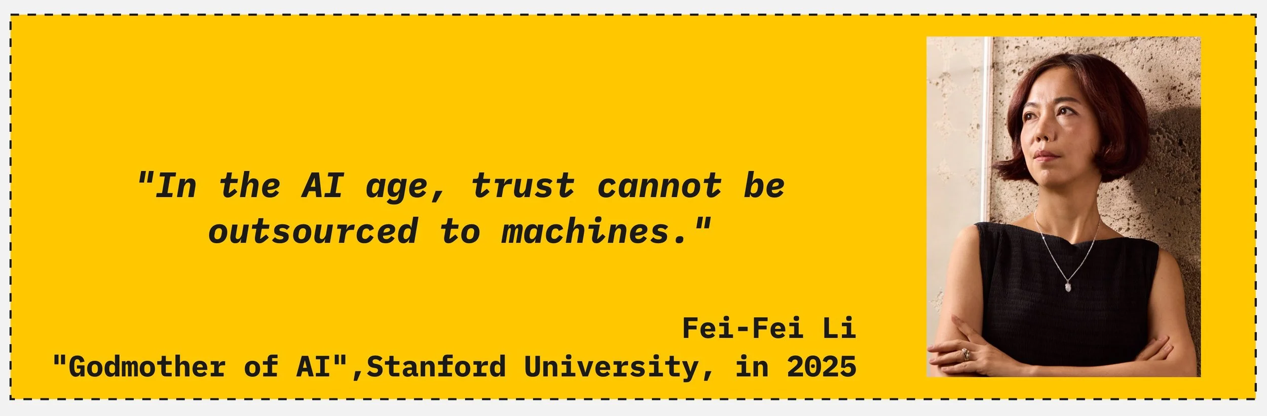 Fei-Fei Li Quote on Trust and AI
