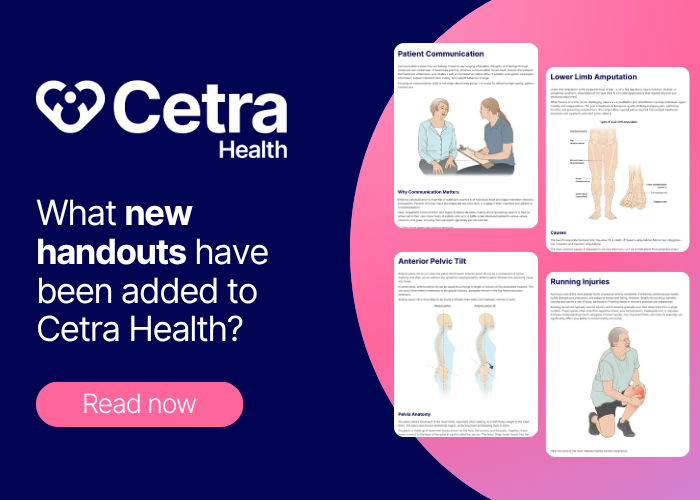 New Patient Education Handouts Added to Cetra Health in 2026