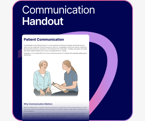 Patient Communication handout
