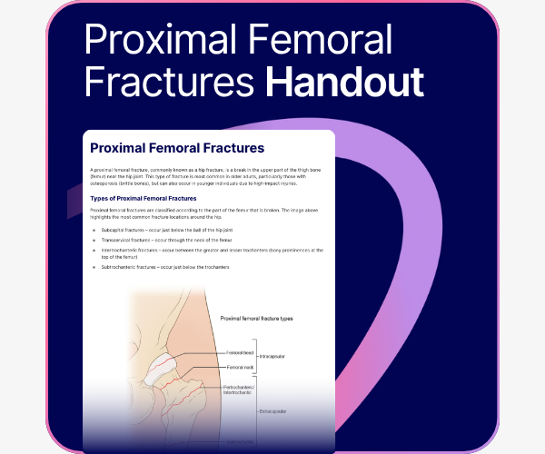 Proximal Femoral Fractures handout
