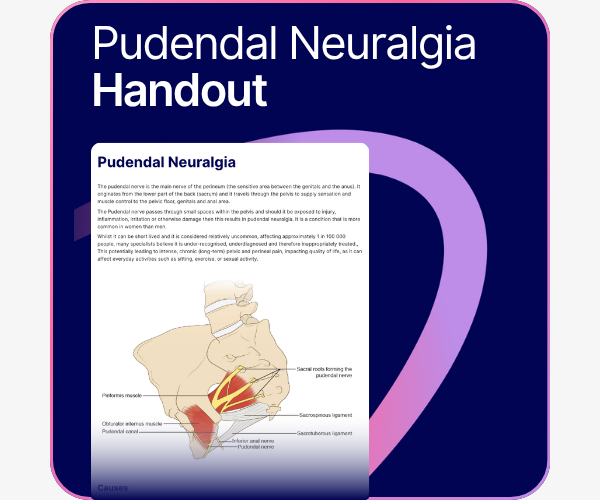Pudendal Neuralgia handout