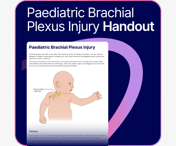 Paediatric Brachial Plexus Injury handout.