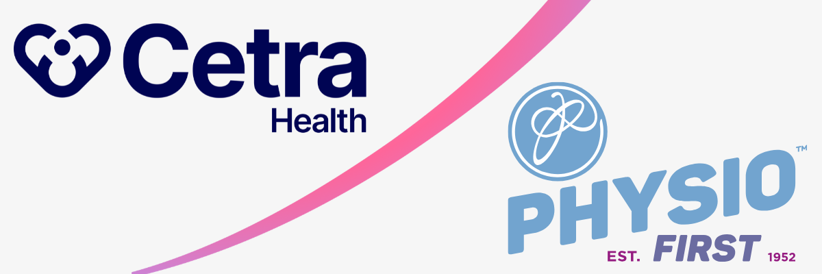 Cetra Health x Physio First logos