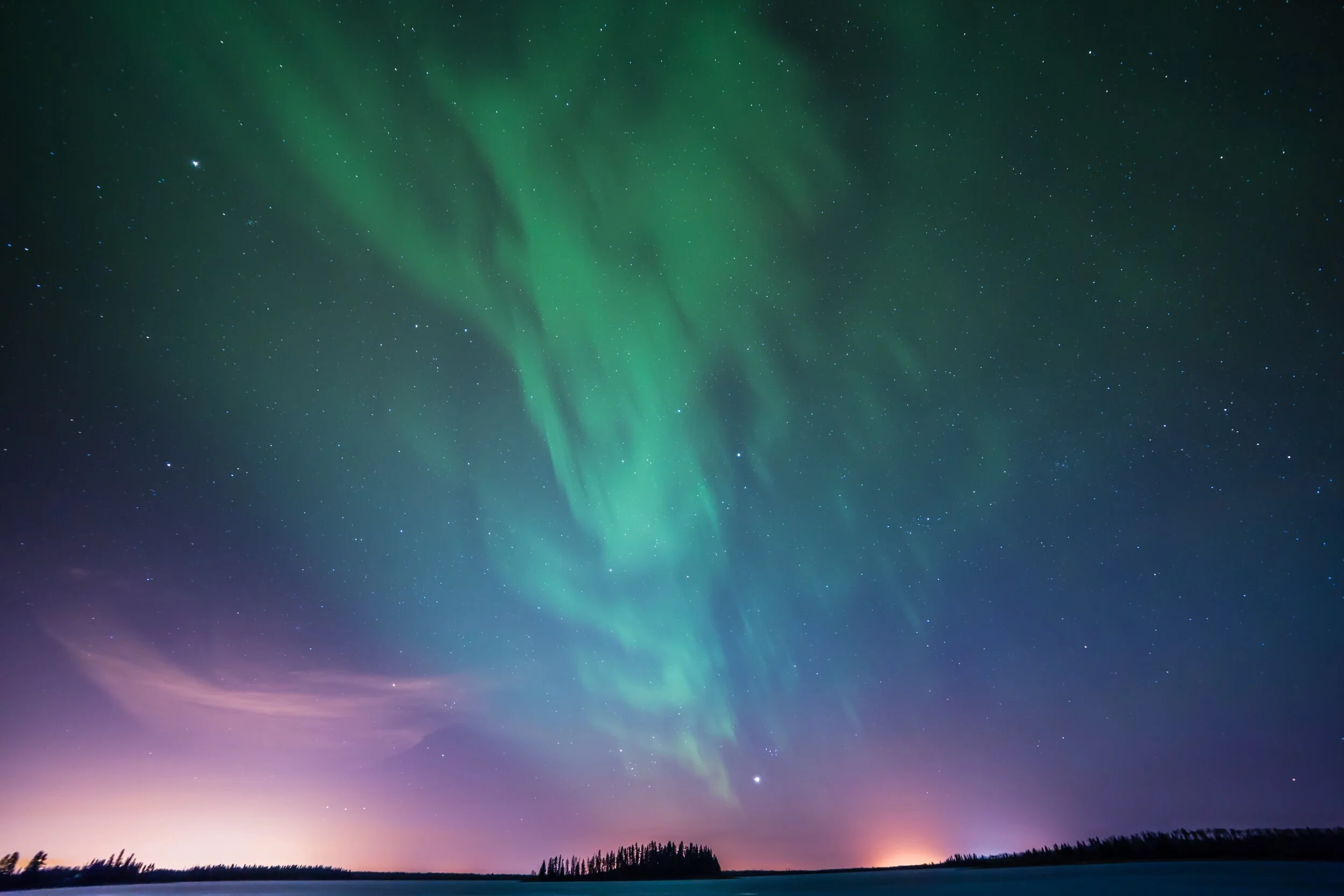 colourful night sky