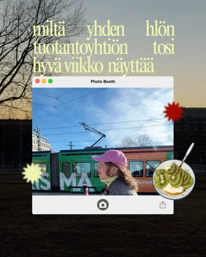 tuotantoyhti&ouml; / sis&auml;lt&ouml;studio / videobisnes, u name it! anyway luova studio roso reporting live, kev&auml;t h&ouml;llii ja hommat luistaa🍒🌀 

jos kaipaat kev&auml;&auml;n kunniaks uutta pontta tei&auml;n video- ja kuvatuotantoon niin