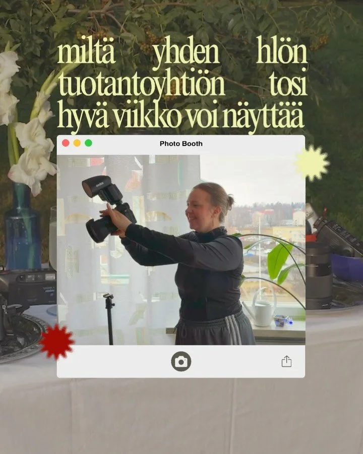 @roso.creative viikkoraportti ! 1 hl&ouml; + parhaat muutkin tyypit to be exact 💌💌🌀 #videokuvaustampere #sis&auml;ll&ouml;ntuotanto #lyhytvideo #luovayritt&auml;j&auml;