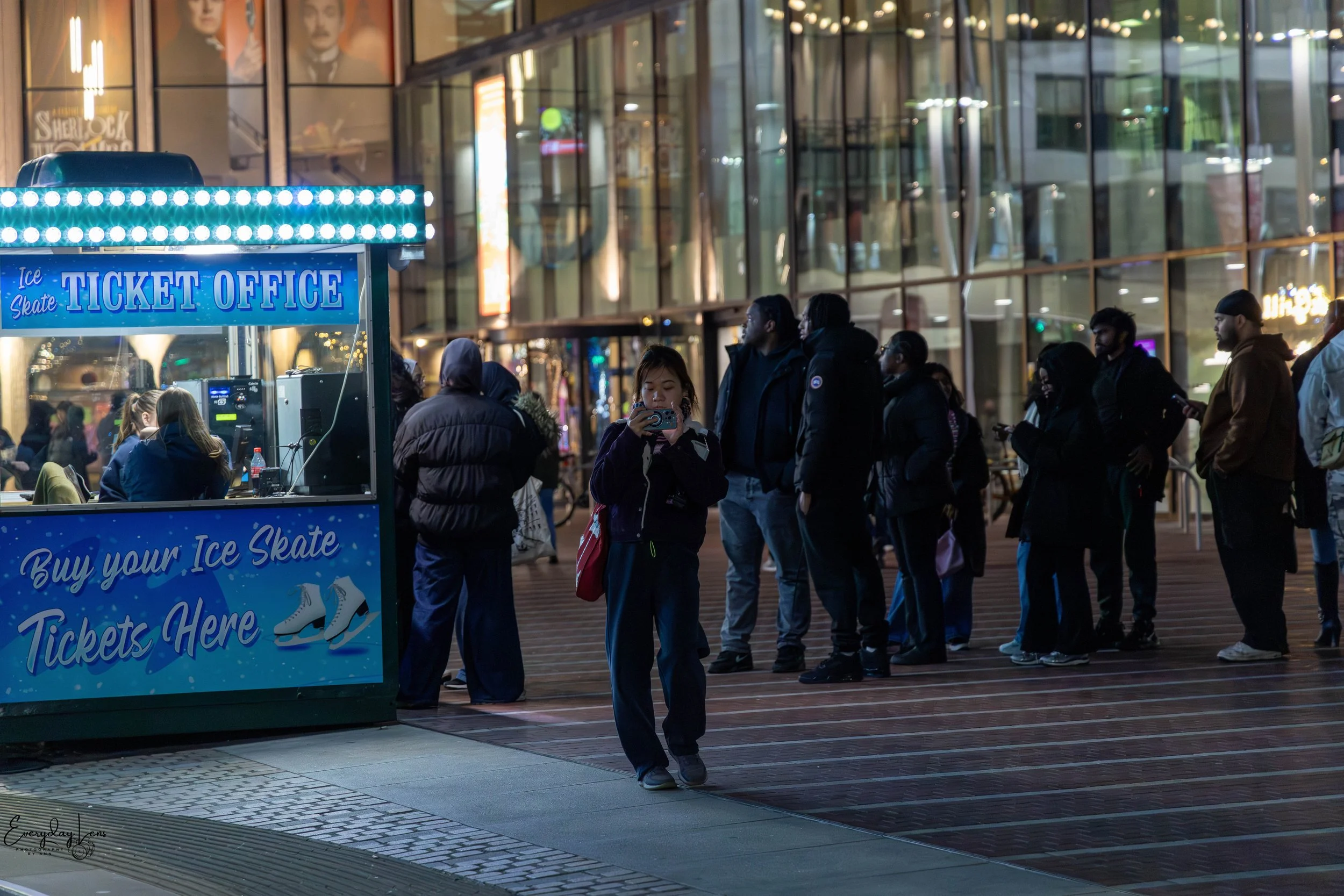 Taking in the city lights, capturing the moment