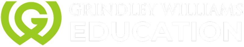 Grindley Williams Education logo with a green emblem and black and white text.