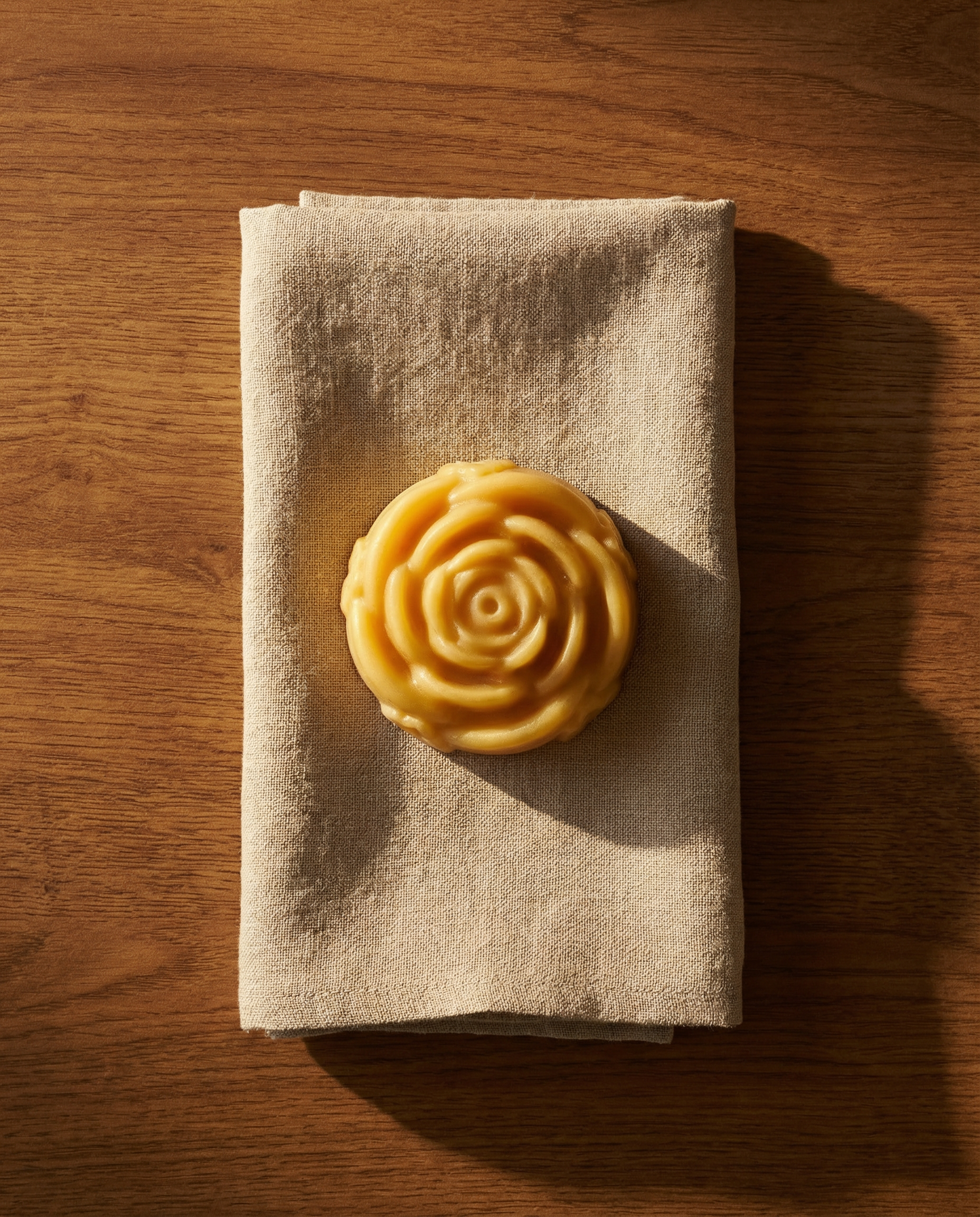 overhead shot of cocoa rose bar on soft linen.png