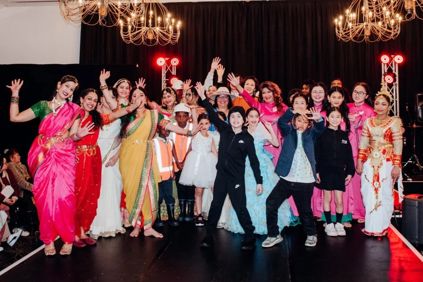 Some of the cast of Limelight 2025 pose at the final bow
