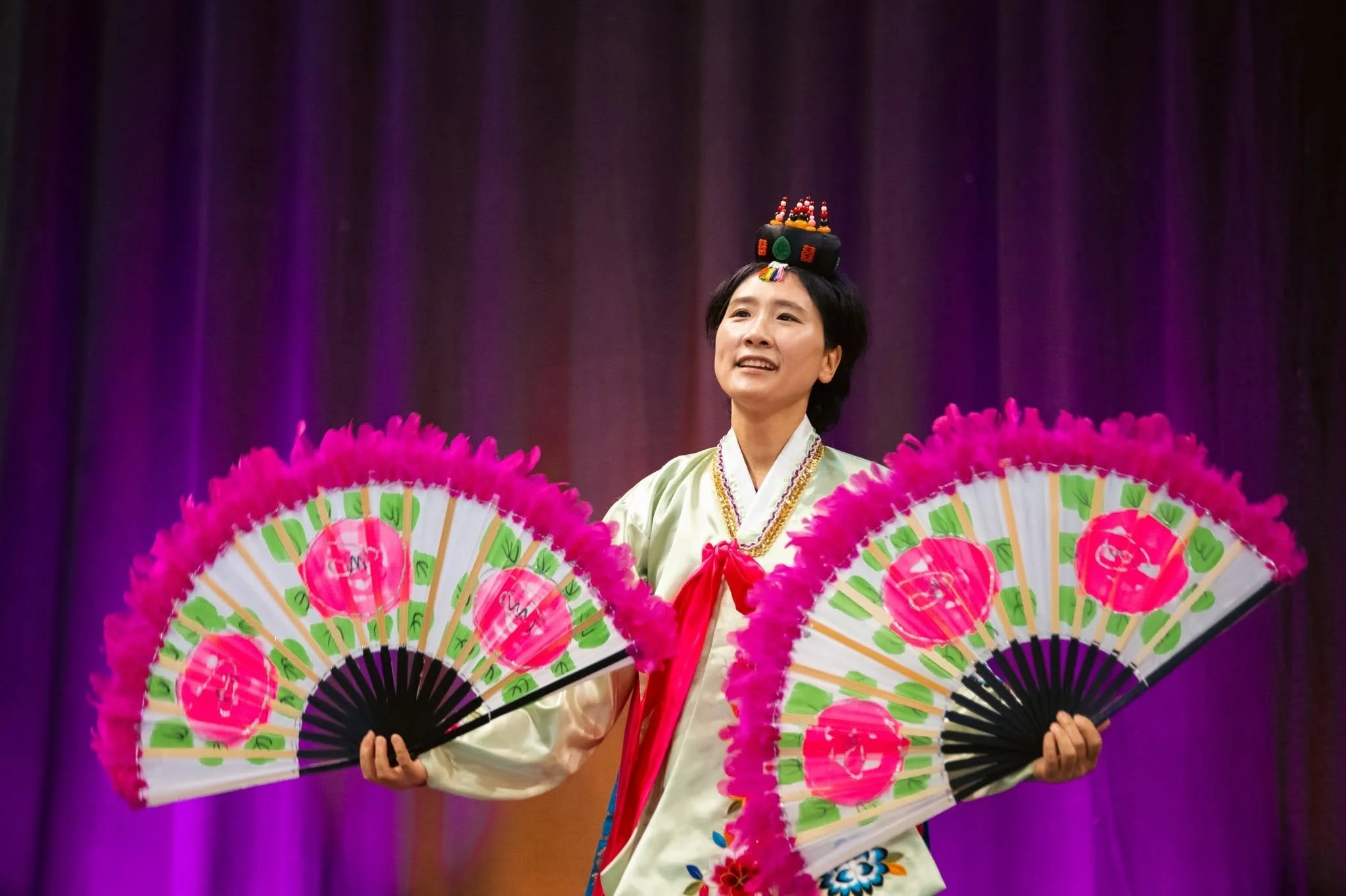 Minkyung dances at the Special Children's Extravaganza 2026