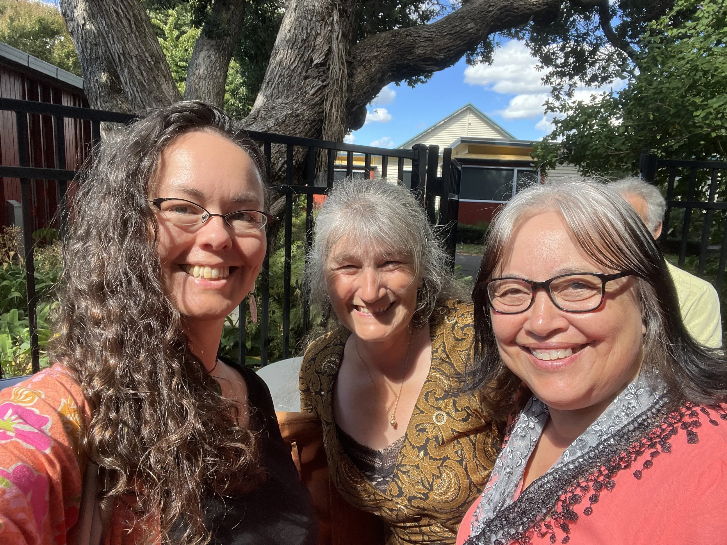 Three members of the PAC committee: Juniper, Bronwyn, and Keri