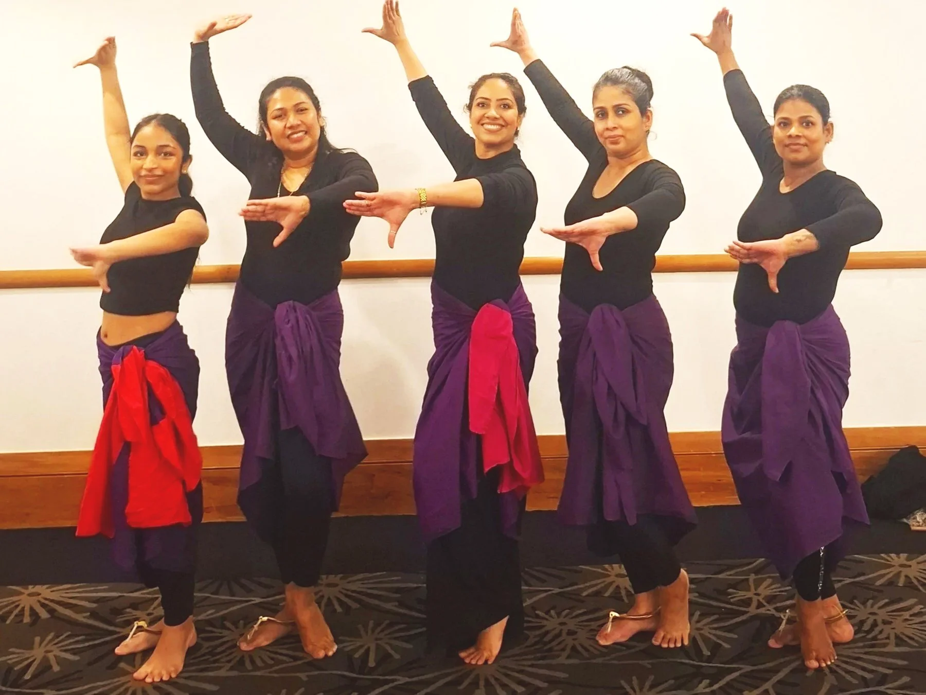 Rhythms of Ceylon pose at the WorldBeat rehearsal