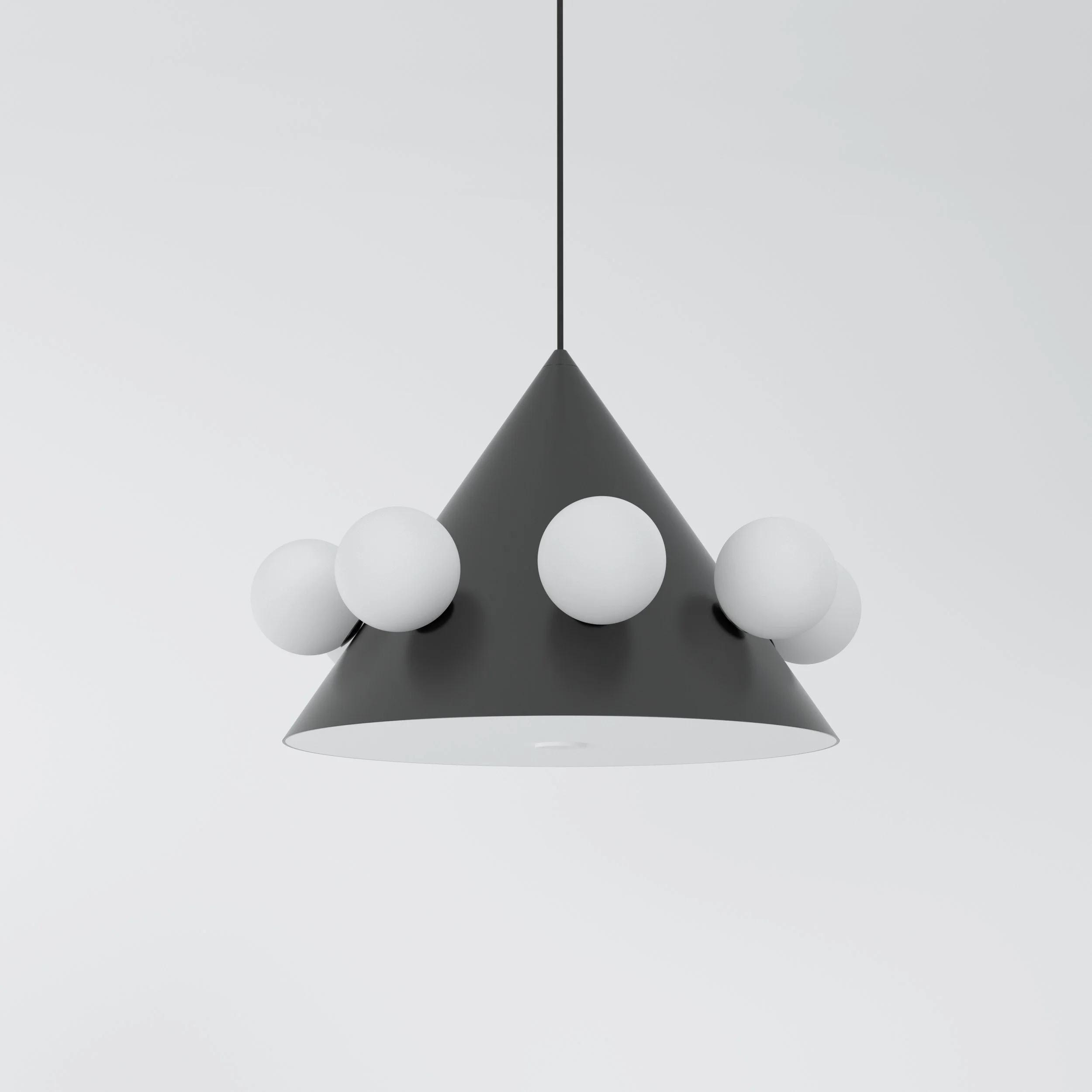 Large Cone with Globes