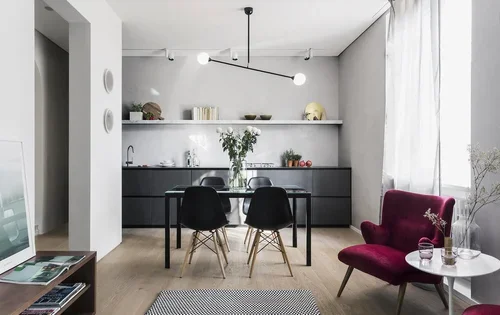 Two Spheres pendant in Milan apartment