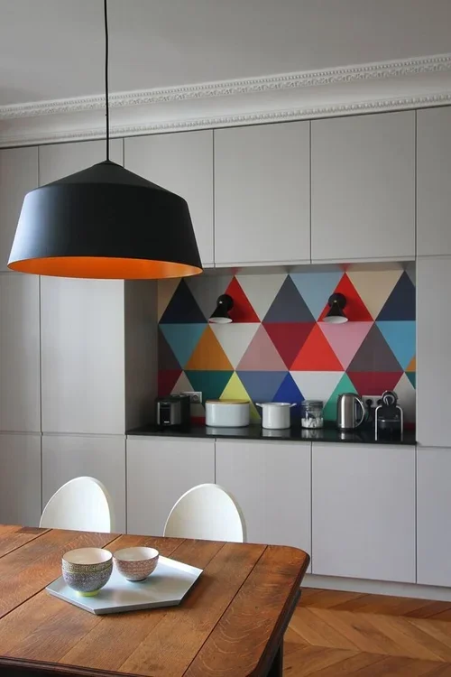 Cone Lights in Parisian Apartment