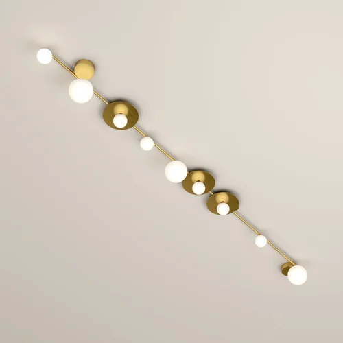 Line, globes and discs by Atelier Areti