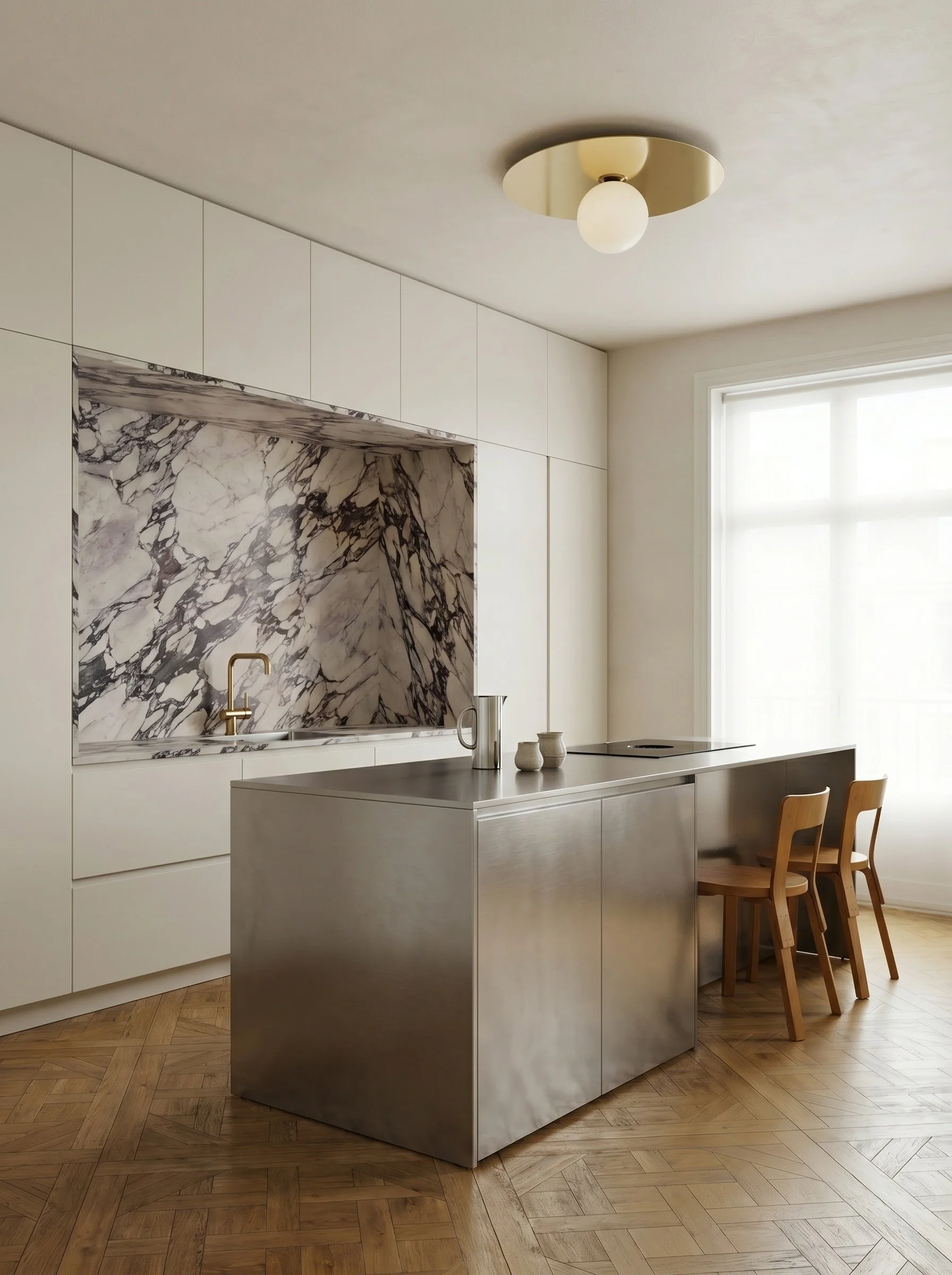 173OL-C_Plate_and_Sphere-BRASS-Kitchen_Island.jpg