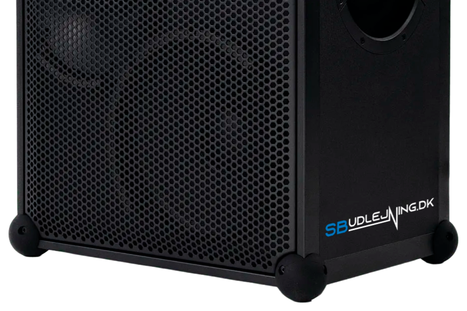 SB Udlejning: Danish company that rents out Soundboks speakers at events. 