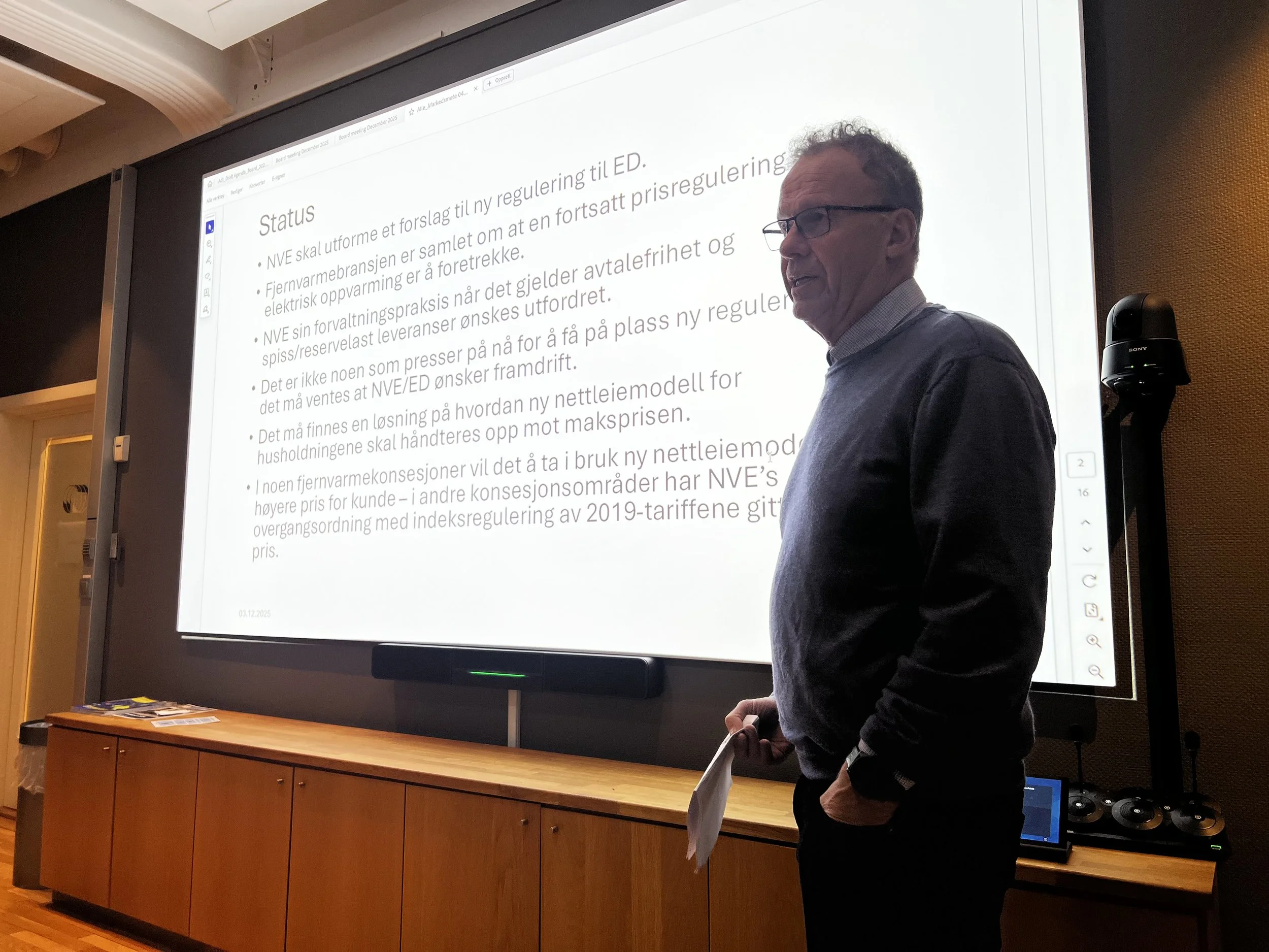 Foreningens deltagelse og budskap til NVEs muntlige innspillmøte om ny prismodell
