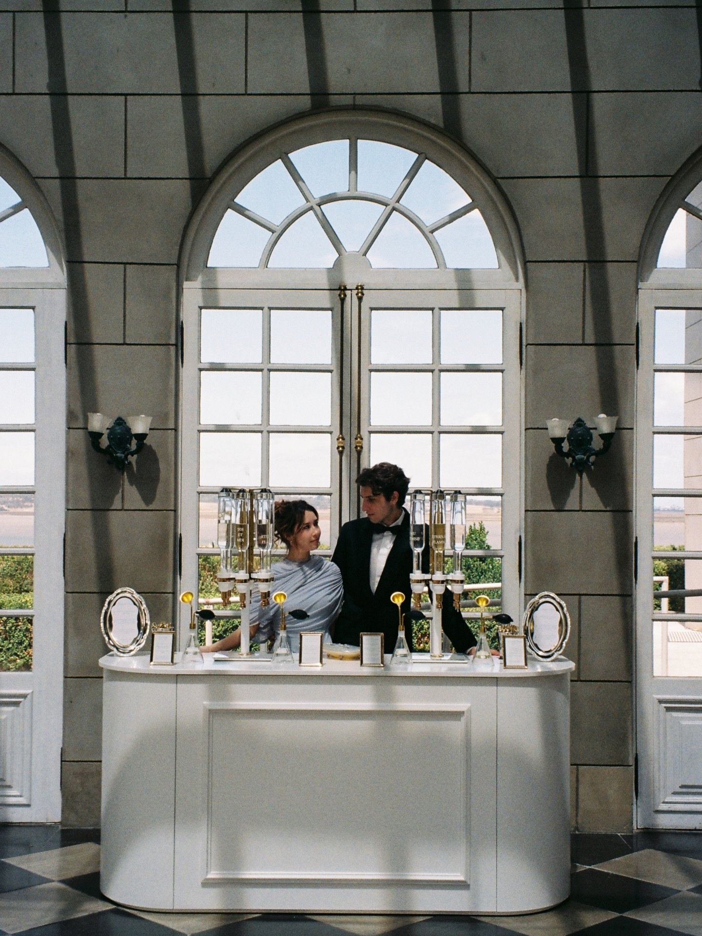 A mixture of 35mm film &amp; videos of the fragrance bar for @ivorispalais 🤍