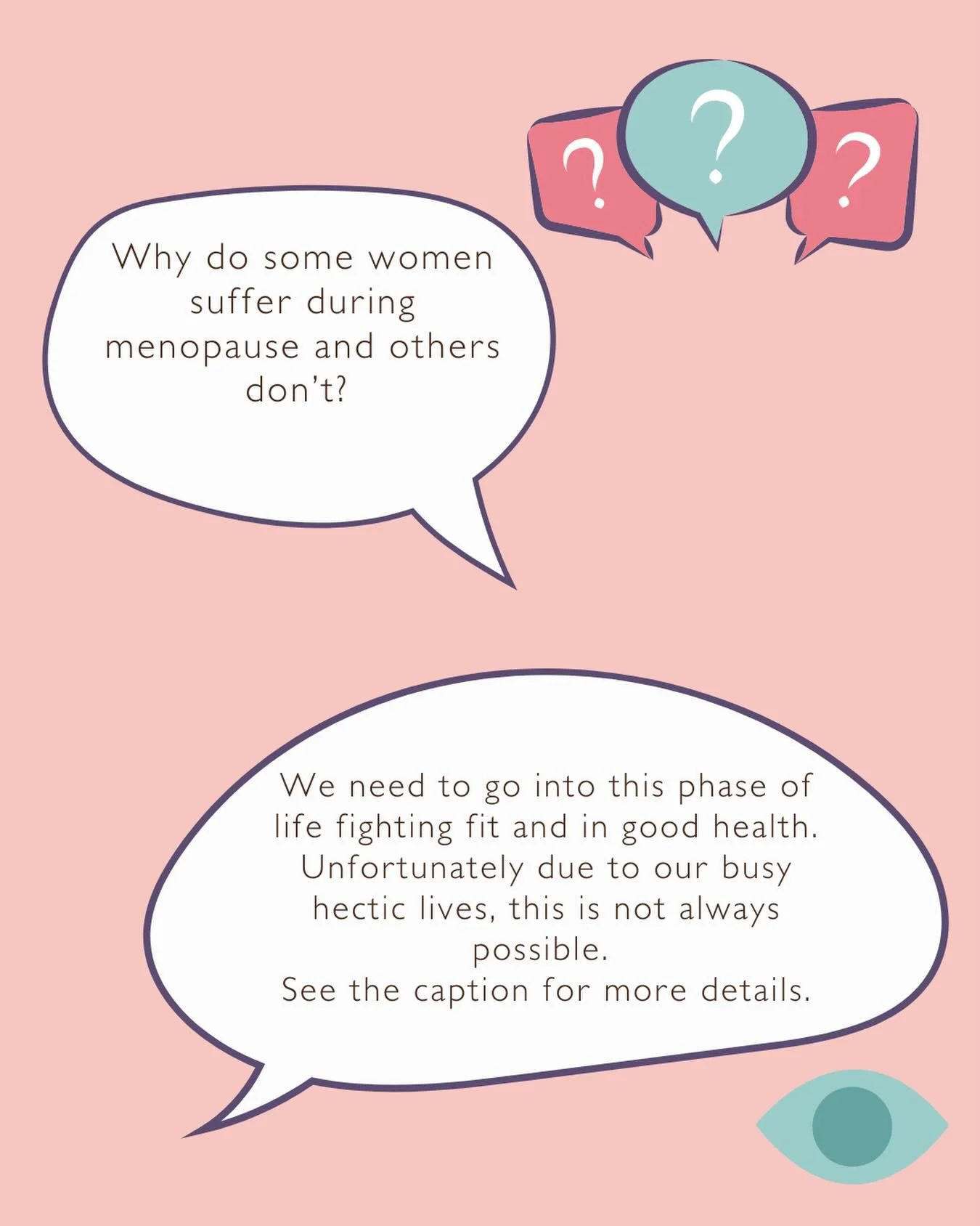 There are many factors which affect how the hormonal shifts will affect you, such as a sedentary lifestyle, Gut health, Thyroid, Liver function, a lifetime of exposure to environmental toxins, diets in highly processed foods, PUFA&rsquo;s, and stress