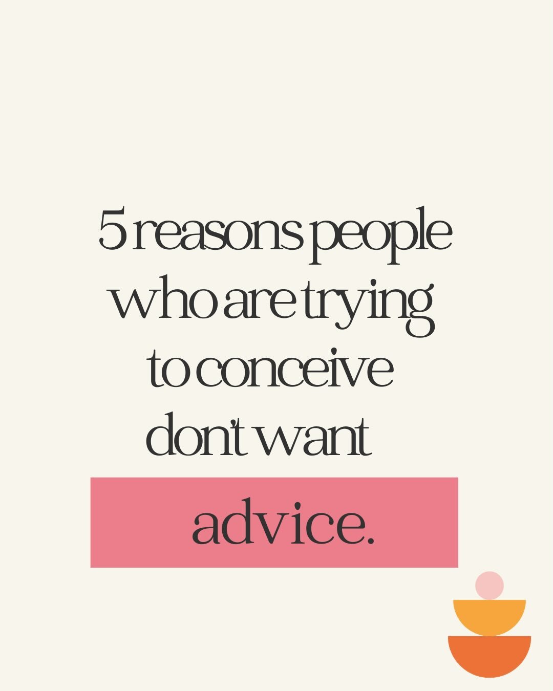 You know they mean well. 

But unsolicited advice can feel devastating, frustrating and hurtful however good the intentions were in giving it.

I&rsquo;m here to support you on your fertility journey. 
Get in touch for a chat x

#ttcsupport #ttctribe