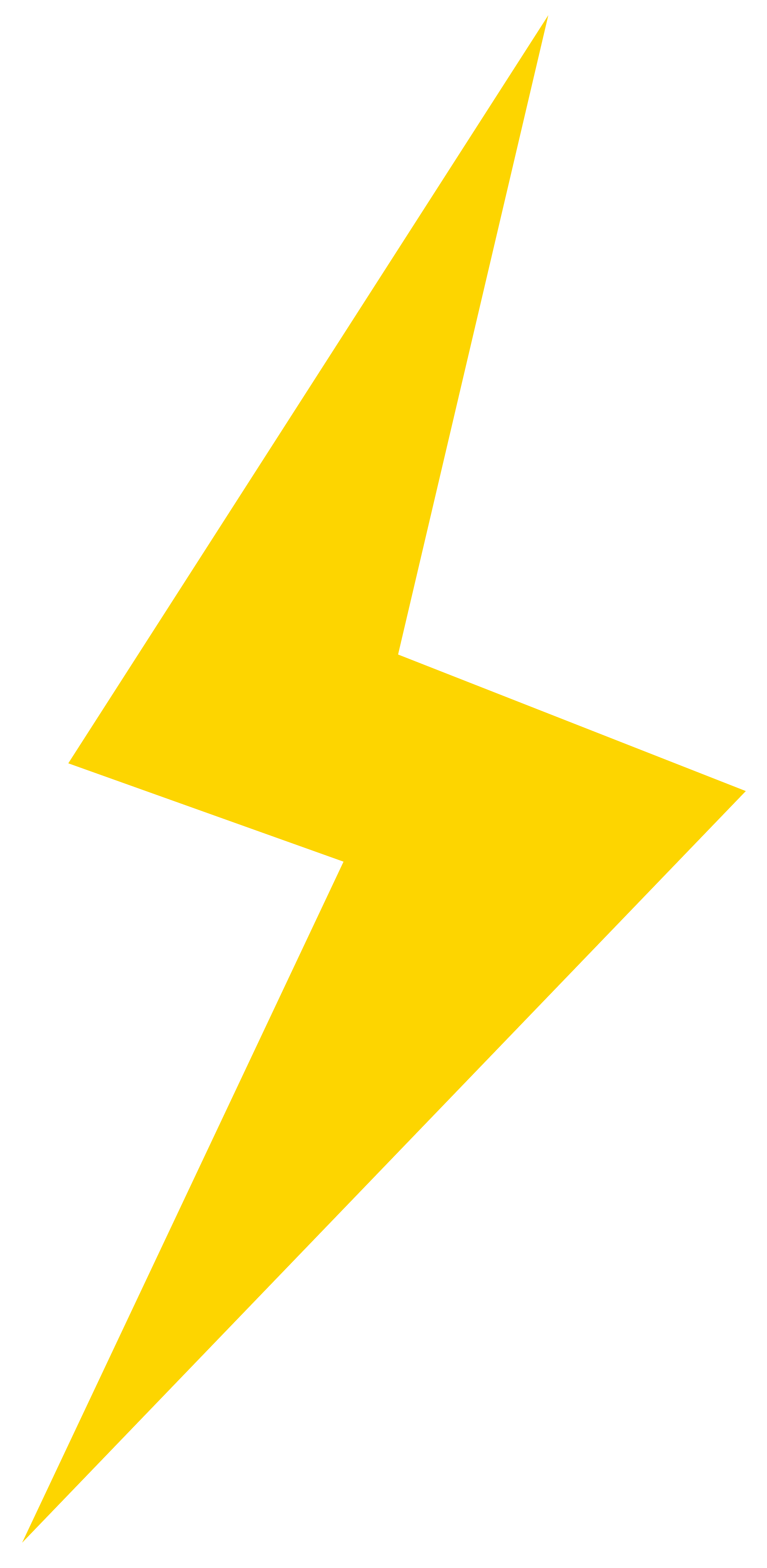 A yellow lightning bolt symbol on a black background.