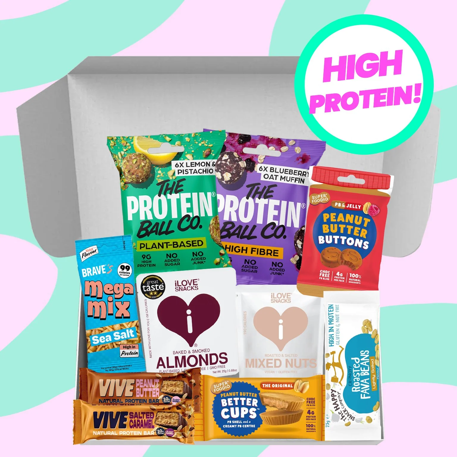 The Vegan Protein Discovery Box | Fitness Snack Hamper