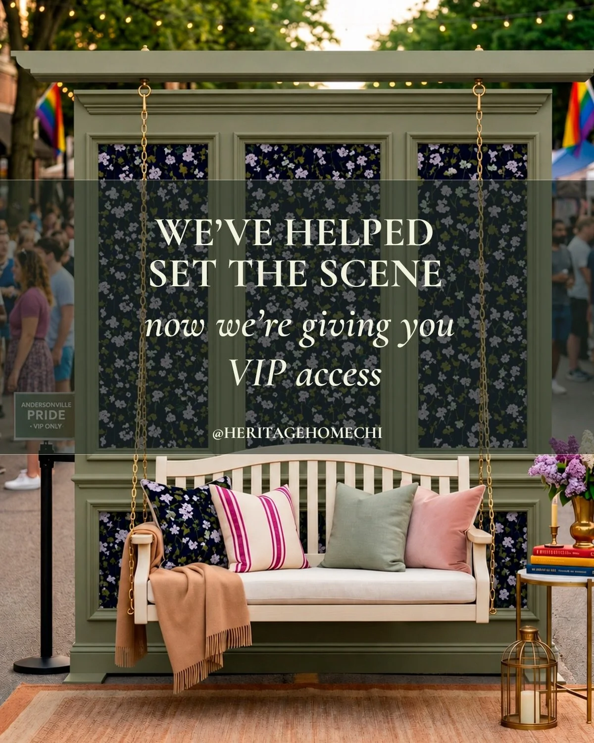 ✨ A little thank you to our neighbors.

To enter:
&bull; Follow @heritagehomechi
&bull; Comment who you&rsquo;d bring
&bull; Share to Stories and tag us for an extra entry

Winner announced Friday morning. Good luck, neighbors. 🌿

@avillechamber @du