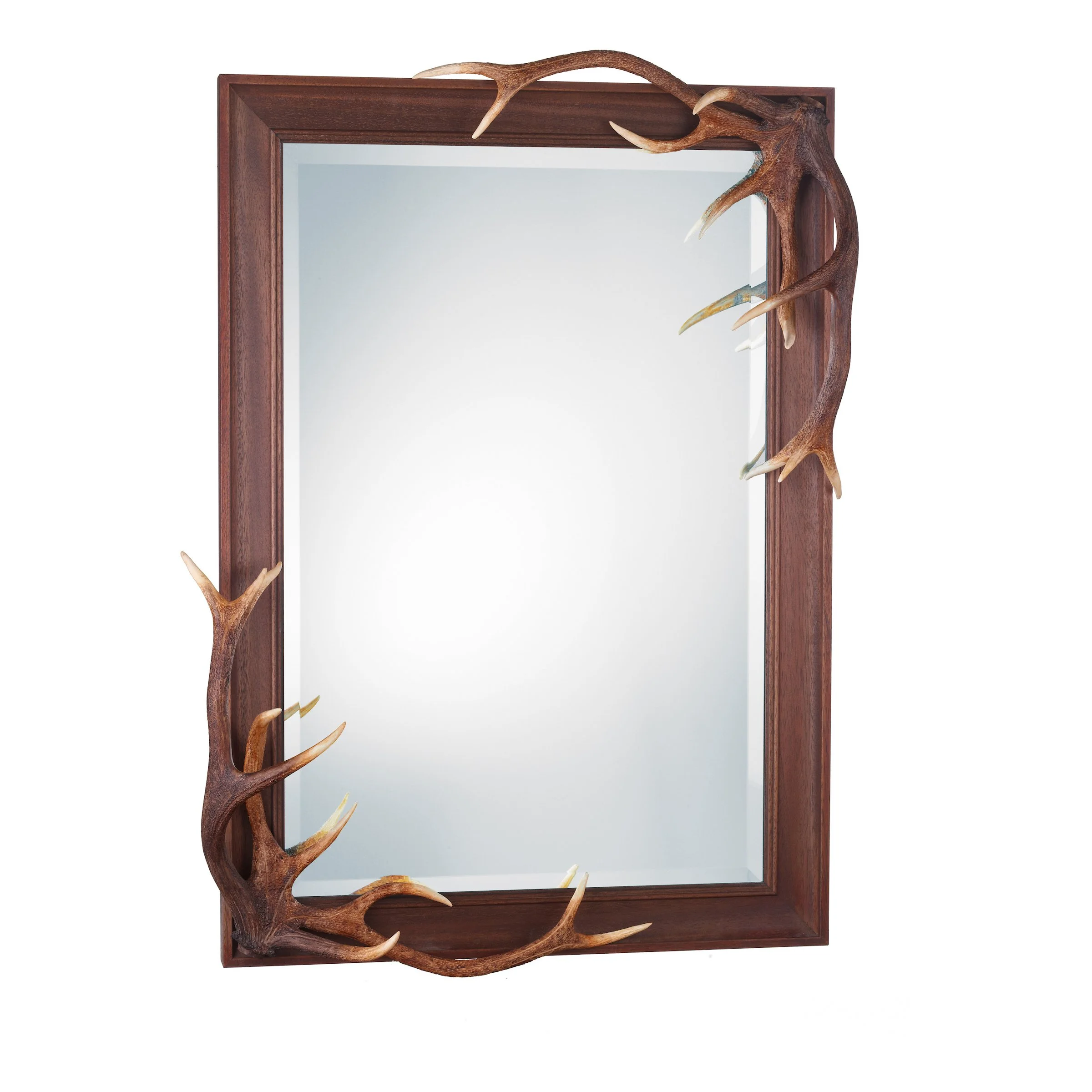 Antler Mirror Rustic (Brown)