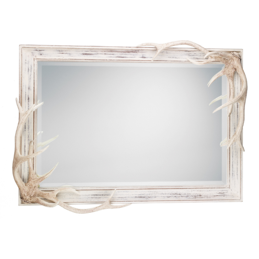 Antler Mirror Distressed Cream