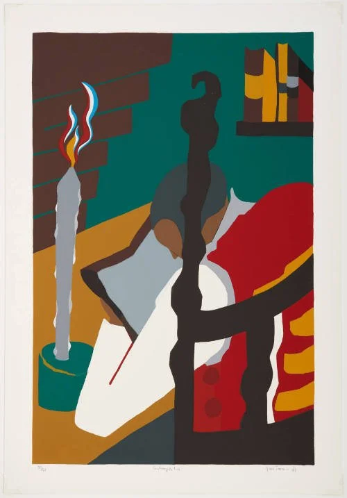 A Daily Dose of Art: Contemplation, from "The Life of Toussaint L'Ouverture" by Jacob Lawrence