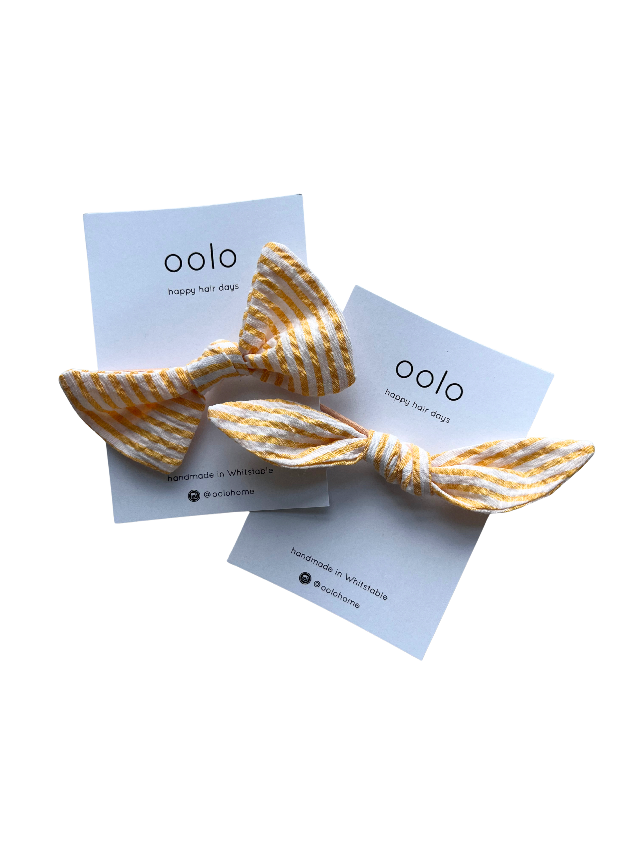 peach stripe hair accessory