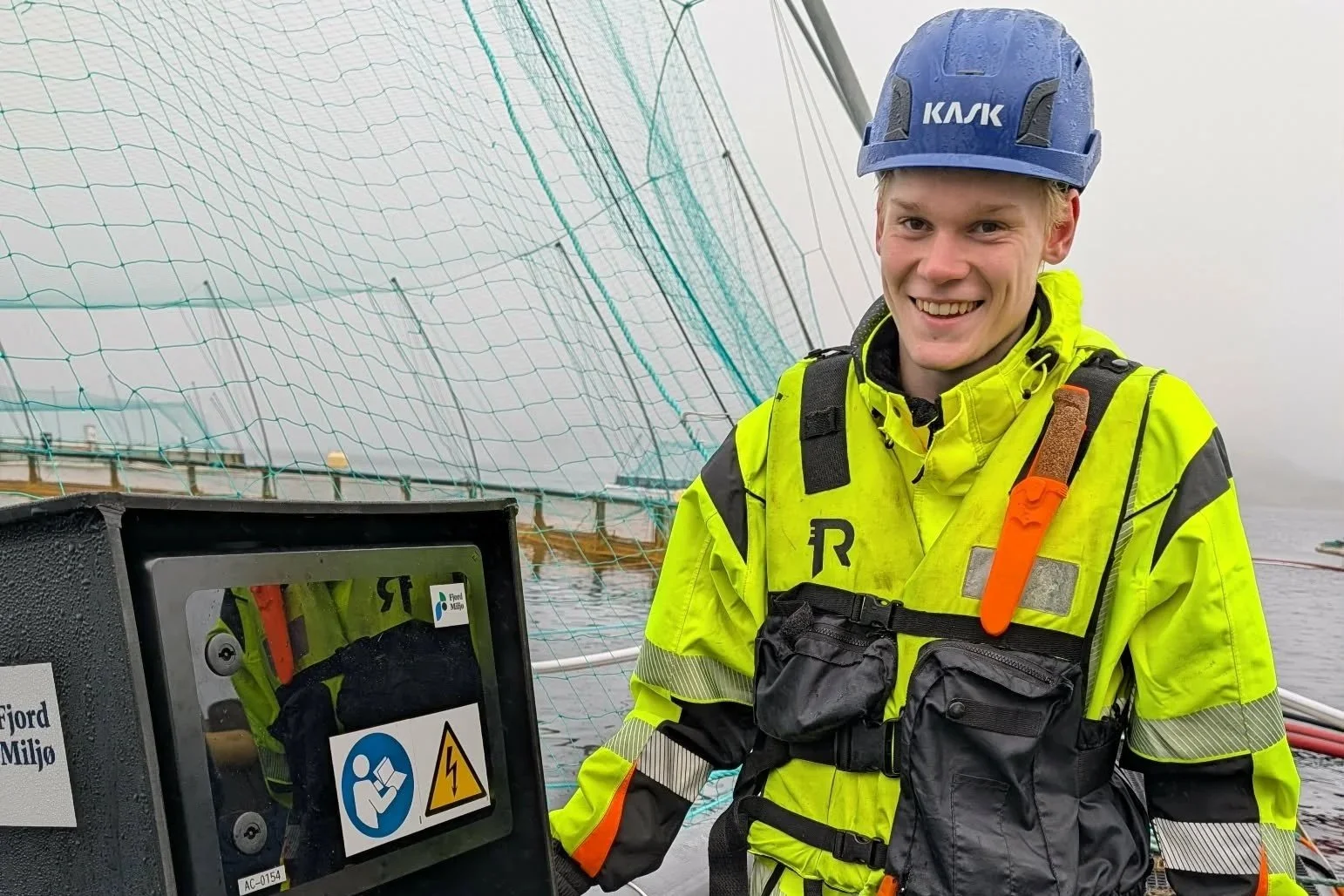 Lærling med fingrane i framtidas oppdrettsnæring