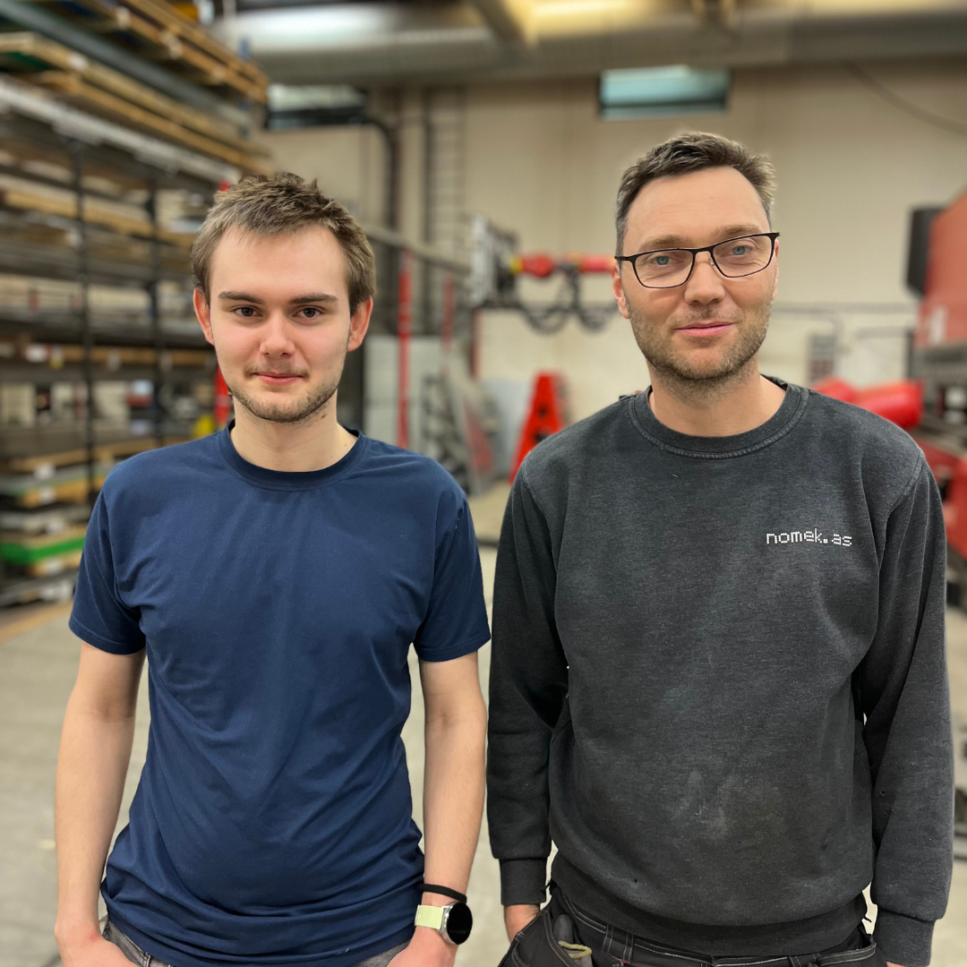 I Nordfjord får Benjamin bruke superkreftene sine – no løftar lærlingen heile fabrikken