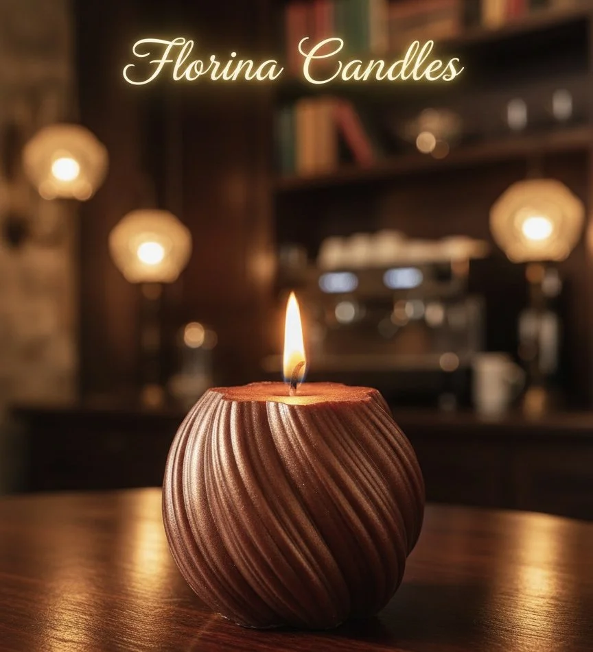 Florina swirl wave candle