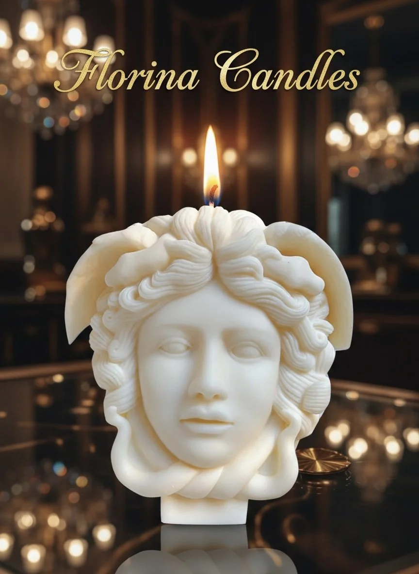Florina large Medusa candle