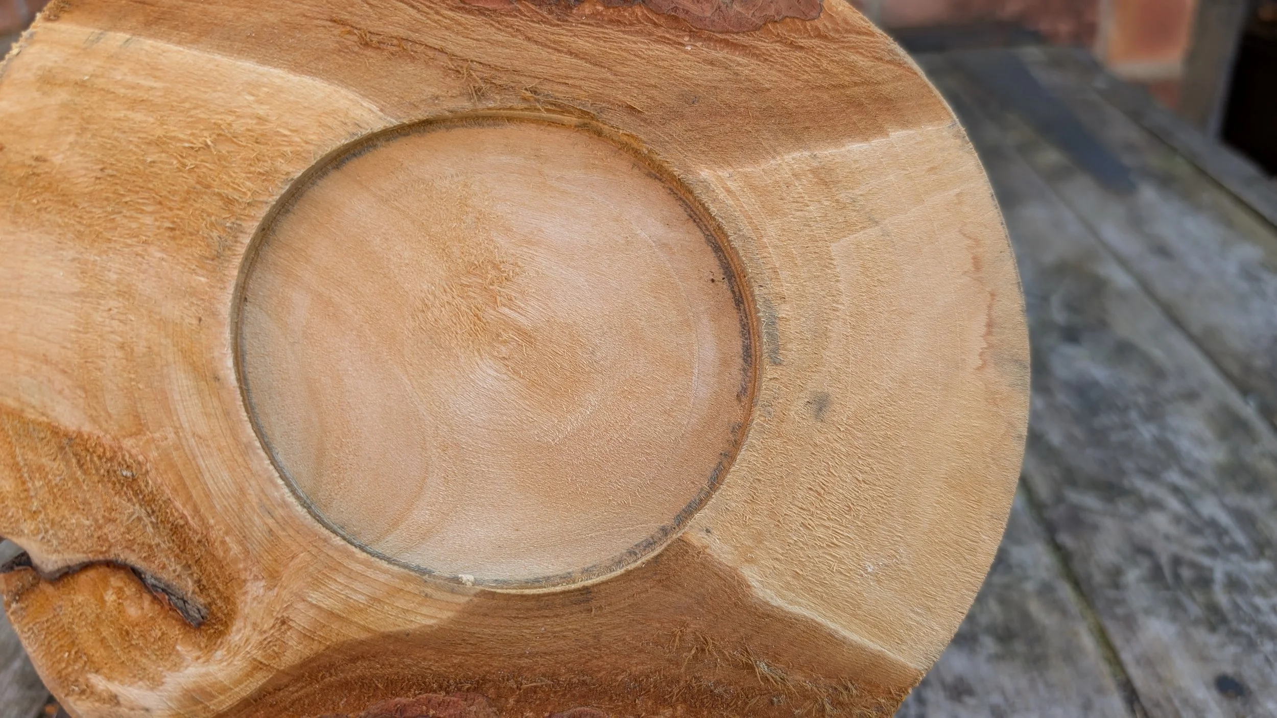 After drying, movement and warping can be considerable. This mortice used to be round and must be recut.