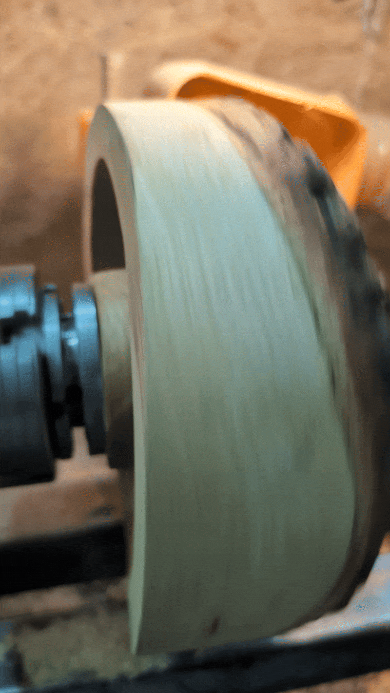 After fully drying the rough blanks have warped and moved significantly