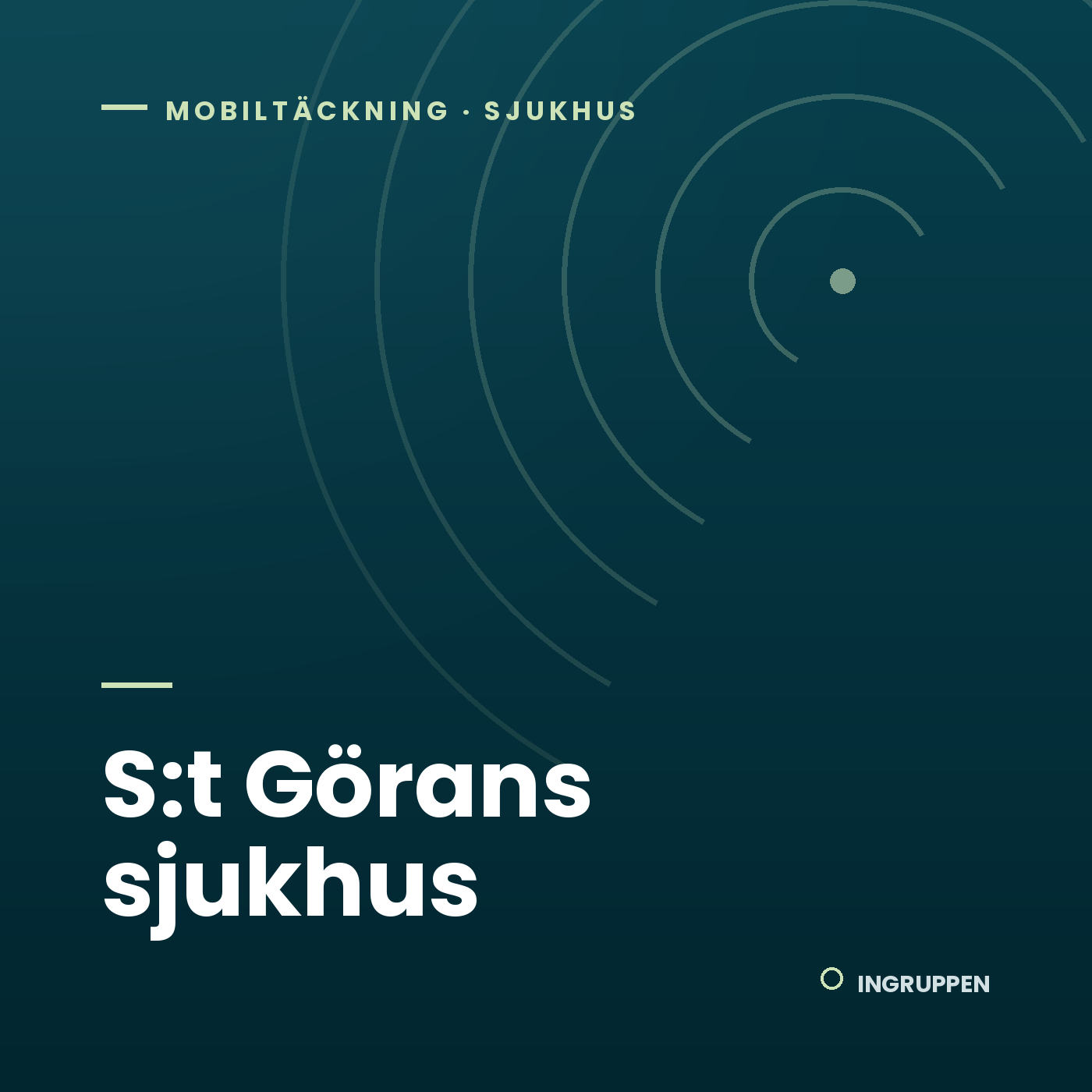 Uppgraderat mobilnät på S:t Görans sjukhus