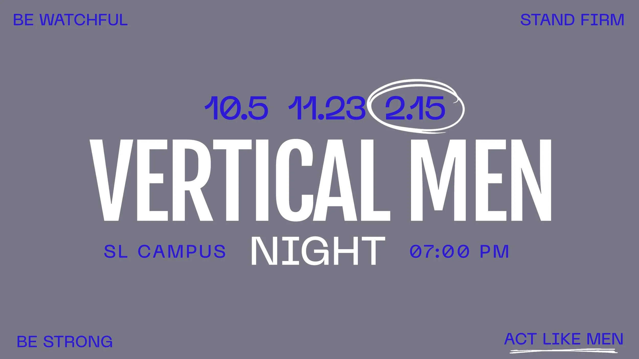 VERTICAL MEN NIGHT