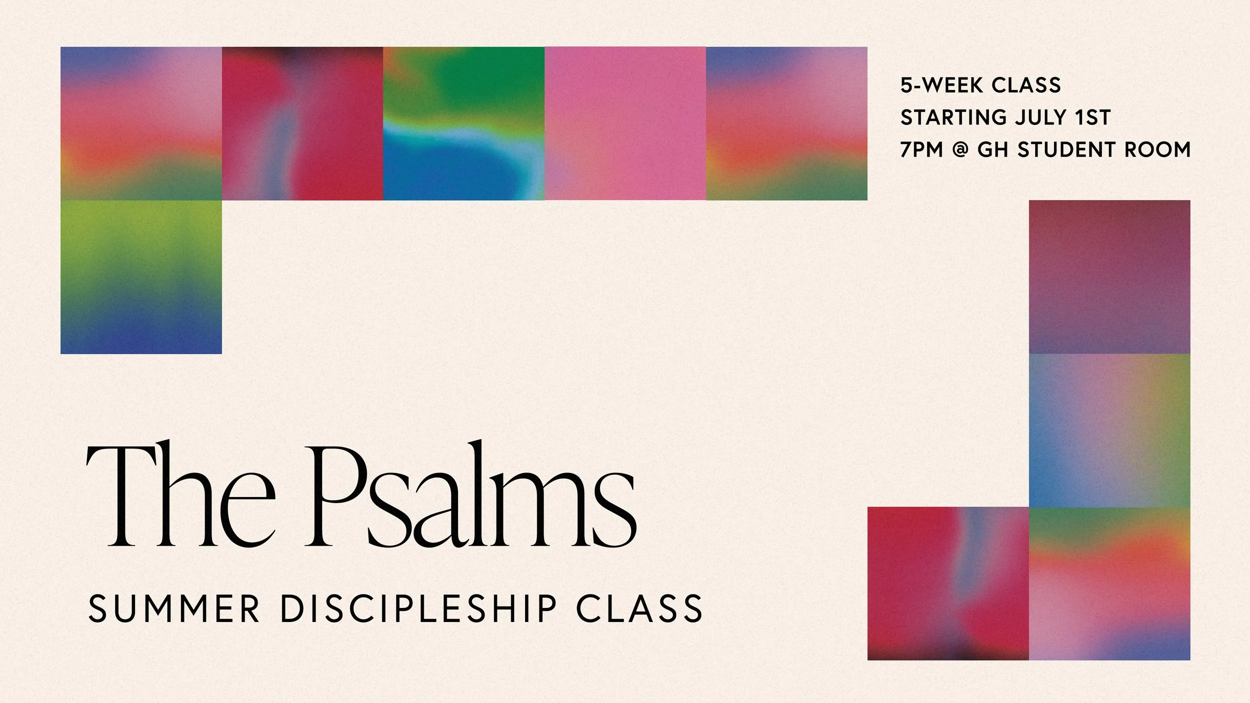 DISCIPLESHIP CLASS | THE PSALMS