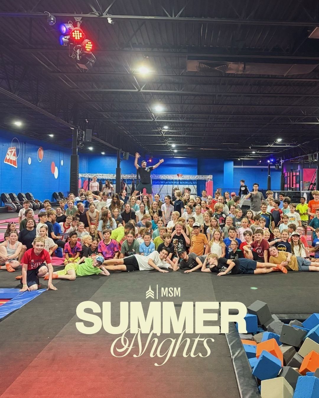 How excited we are for summer night no. 1 &mdash; SKYZONE 🤸🥳😱

Happening in just TWO WEEKS, on June 18!! We&rsquo;ve rented out the entire space for MSM and we&rsquo;re covering the whole cost &mdash; all you have to do is RSVP and meet us there!!