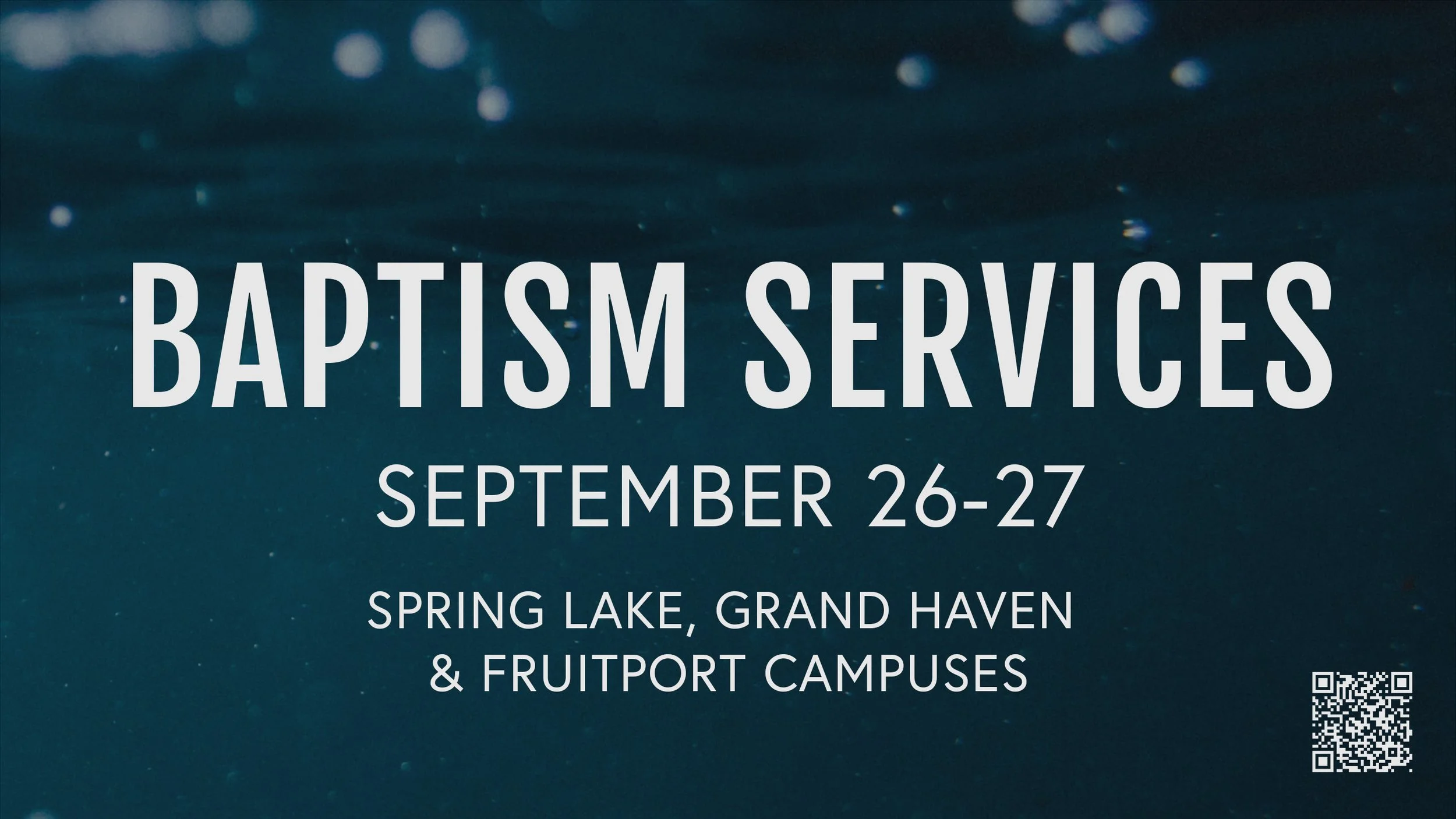 BAPTISM SERVICES