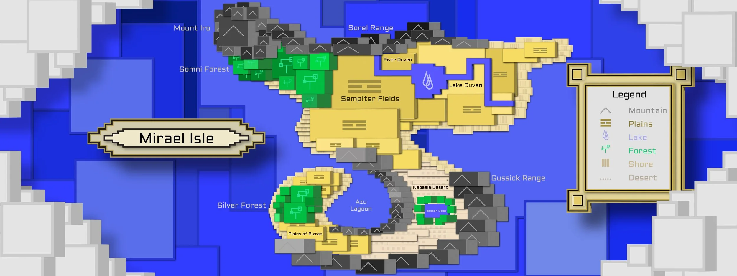 Mirael Isle Map