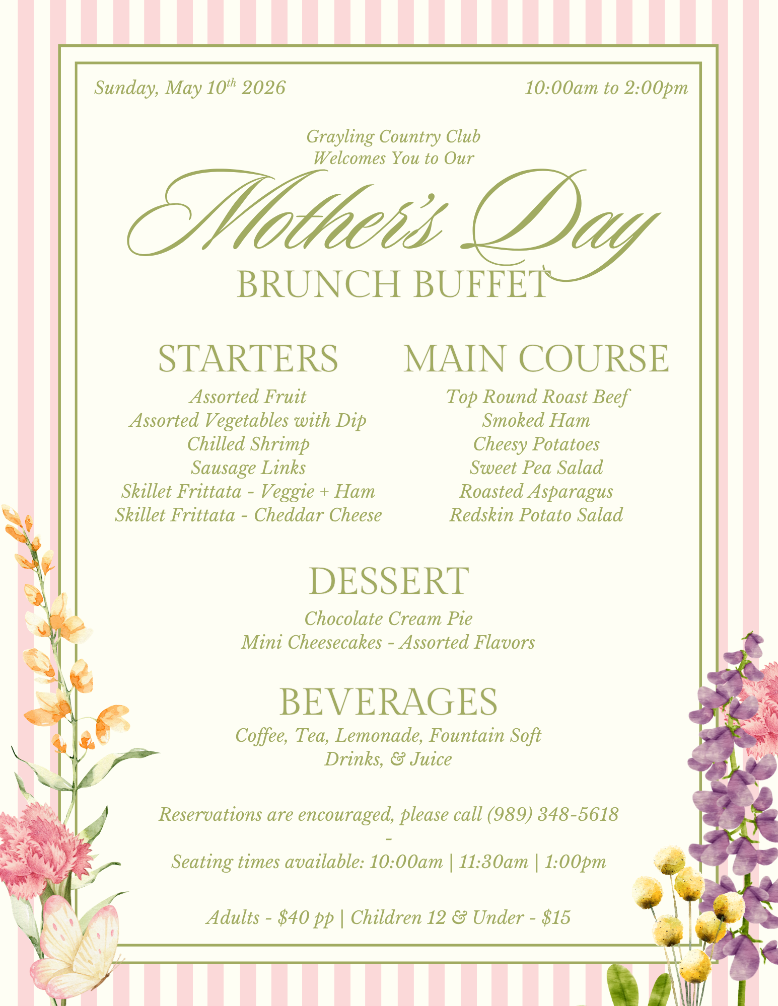Mother's Day Brunch Buffet