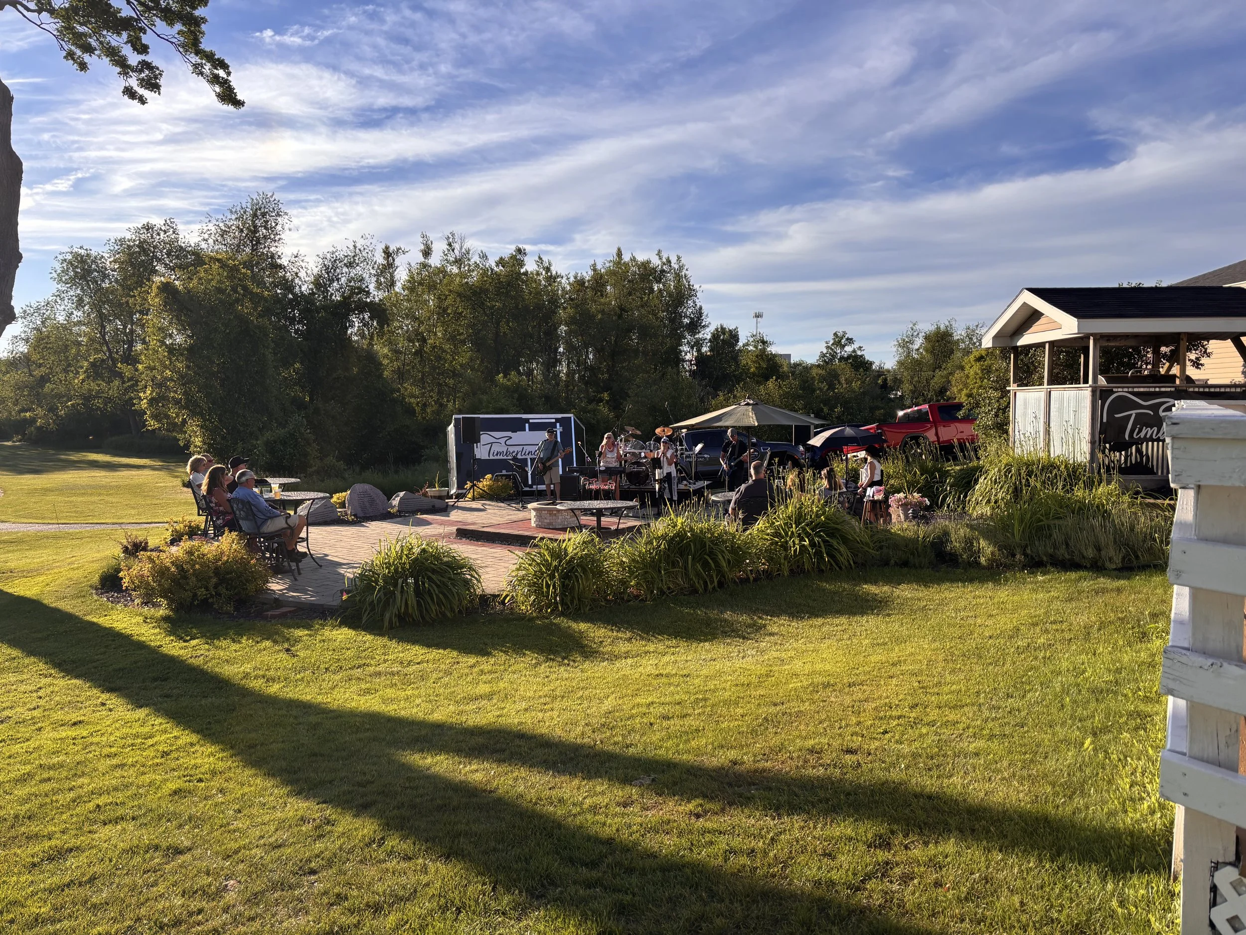 Patio Setup During Live Performance