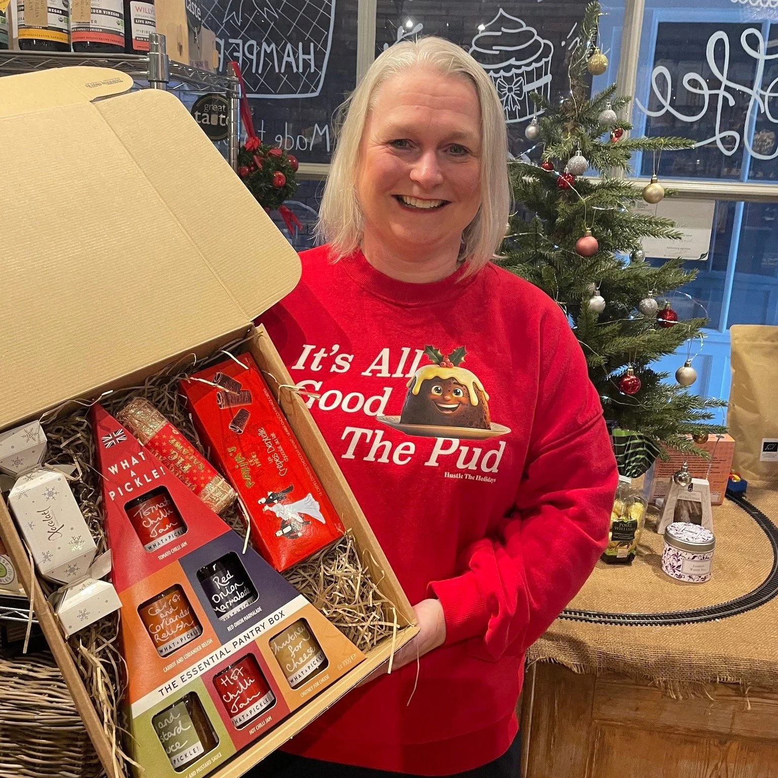 🎉 COMPETITION WINNER &ndash; CONGRATULATIONS! 🎉
We&rsquo;re delighted to share that Sharon Palmer  was the lucky winner of our Christmas hamper giveaway 🎄🎁

Here&rsquo;s Sharon collecting her festive hamper &mdash; packed full of delicious treats